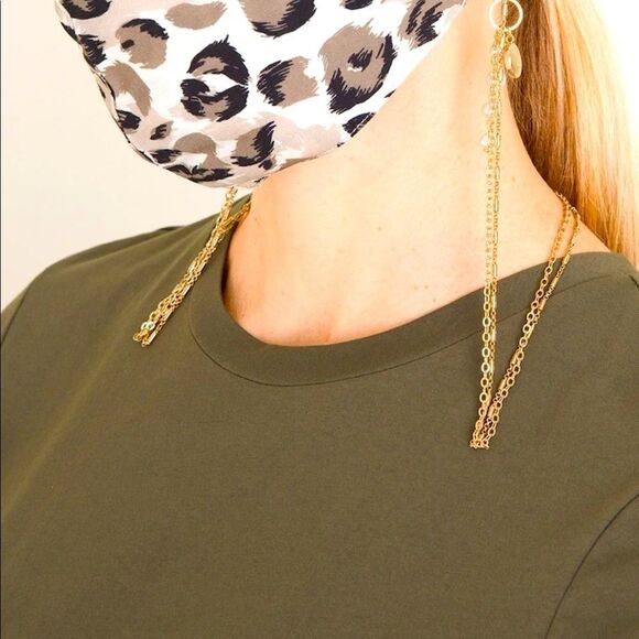 💝Convertible Gold Tone Masked Necklace - Picture 2 of 3